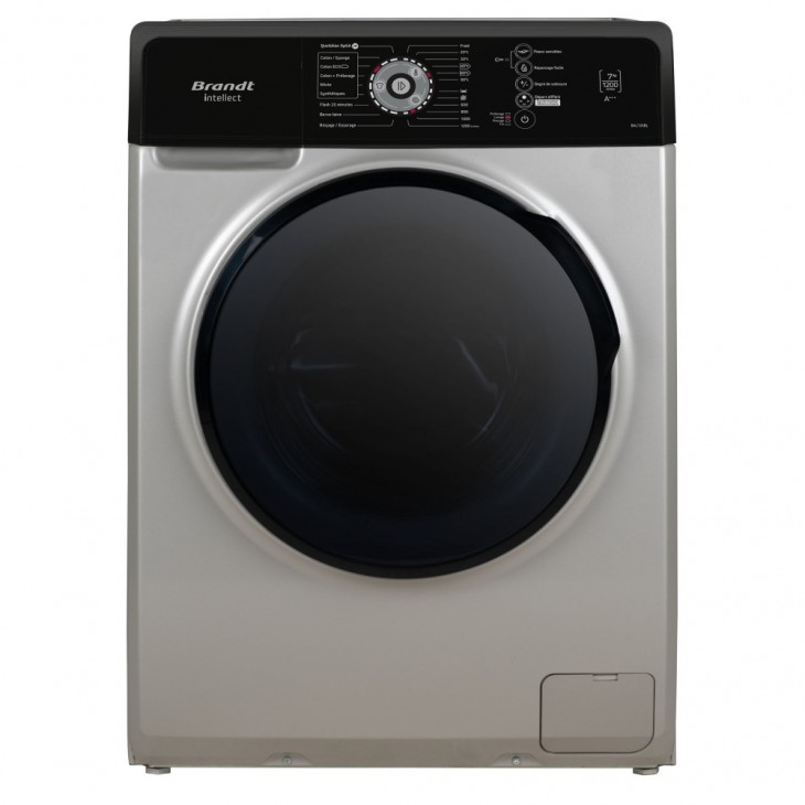 Lave-linge Brandt 7 kg silver black edition BAL72SBL