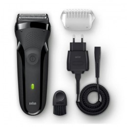 RASOIR ELECTRIQUE RECHARGEABLE BRAUN SÉRIES 3 300S NOIR