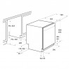 LAVE VAISSELLE SEMI ENCASTRABLE INOX 12 COUVERTS FOCUS