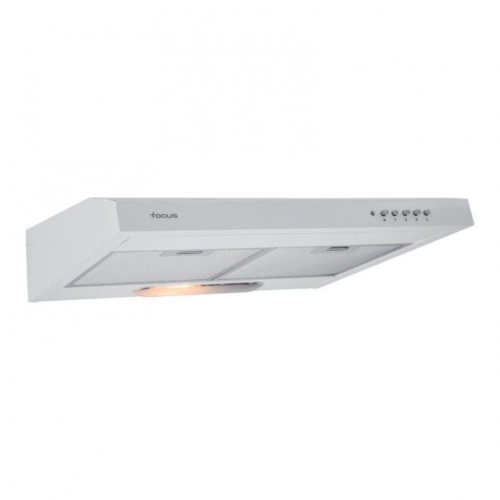 HOTTE CASQUETTE 60CM BLANCHE FOCUS