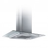 HOTTE CENTRALE FOCUS100 cm - INOX& VITRE