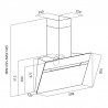 HOTTE DESIGN 60CM NOIR FOCUS