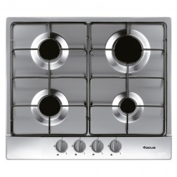 PLAQUE 4 FEUX 60 CM INOX FOCUS