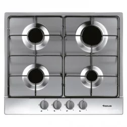 PLAQUE 4 FEUX 60 CM INOX FOCUS