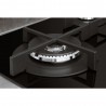 PLAQUE ENCASTRABLE 90 CM EN VERRE TREMPE 5 FEUX NOIRE WHIRLPOOL