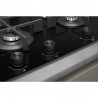 PLAQUE ENCASTRABLE 90 CM EN VERRE TREMPE 5 FEUX NOIRE WHIRLPOOL