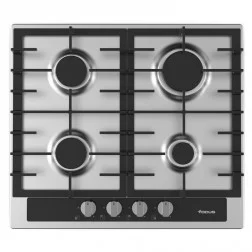 PLAQUE 4 FEUX 60 CM INOX FOCUS