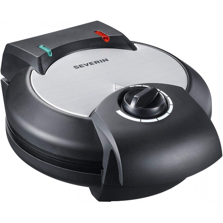 GAUFRIER SEVERIN 1300W INOX & NOIR REVÊTEMENT ANTI-ADHÉSIF SEVERIN