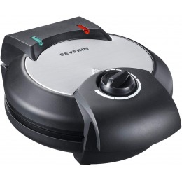 GAUFRIER SEVERIN 1300W INOX & NOIR REVÊTEMENT ANTI-ADHÉSIF SEVERIN