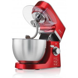 ROBOT PÉTRIN 1000W INOX & ROUGE ARZUM