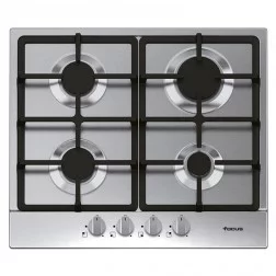 PLAQUE FOCUS 4 FEUX INOX