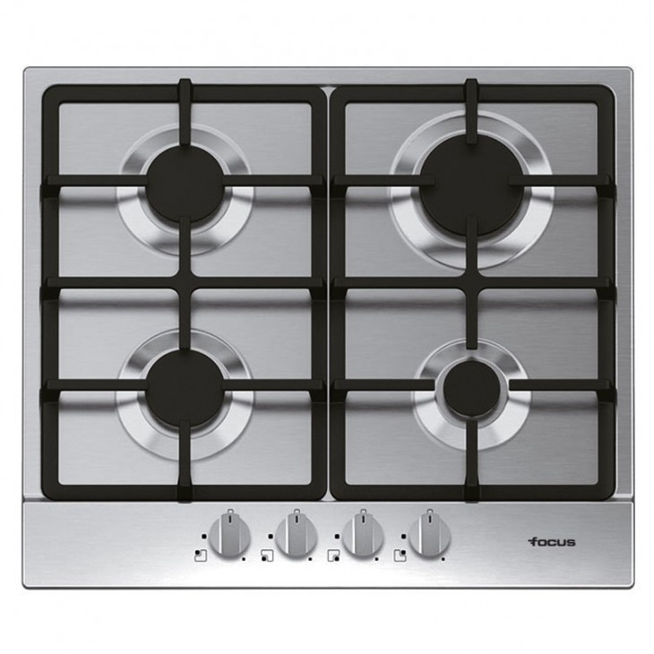PLAQUE FOCUS 4 FEUX INOX