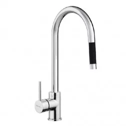 MITIGEUR CHROME FOCUS  AVEC DOUCHETTE INOX