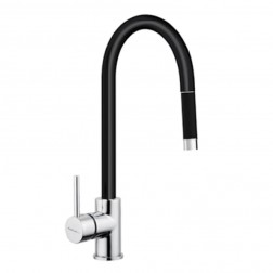 Mitigeur noir avec douchette