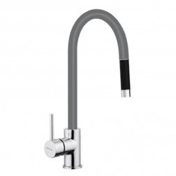 MITIGEUR FOCUS GRIS AVEC DOUCHETTE