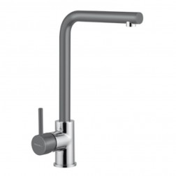 MITIGEUR FOCUS GRIS AVEC BEC D'ÉCOULEMENT ÉLEVÉ