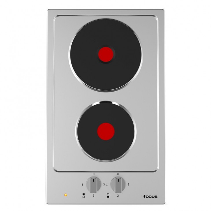 PLAQUE ELECTRIQUE FOCUS DEUX FEUX INOX