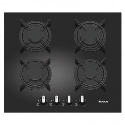 Plaque Focus 4 foyers vitro noir F409B