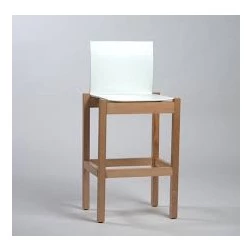 Tabouret Fly socle bois B7021