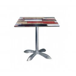 Table bistrot carrée 70x70 cm stratifié compact TBIS100