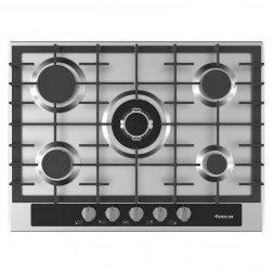 Plaque Focus 5 feux inox F403X