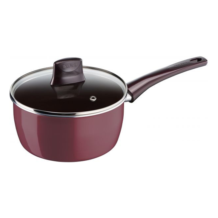 Casserole Tefal 16cm rouge avec couvercle D5052252