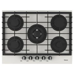 Plaque Focus 5 feux vitro blanc F406W