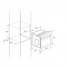 Four électrique Focus ventilé inox F525X