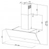 Hotte design Focus 60cm noir GALAXY-60