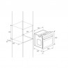 Four électrique Focus ventilé 60cm inox F521X