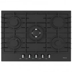 Plaque Focus 5 feux noir F4006BS