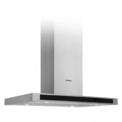 Hotte centrale Focus 90cm inox + vitro noir QUADRA-9000