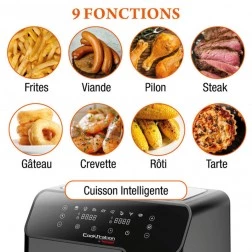 Friteuse digitale Techwood 2700W 8,8L CS-927-DUO