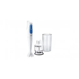 Mixeur plongeant pied inox + hachoir MQ3020MWH